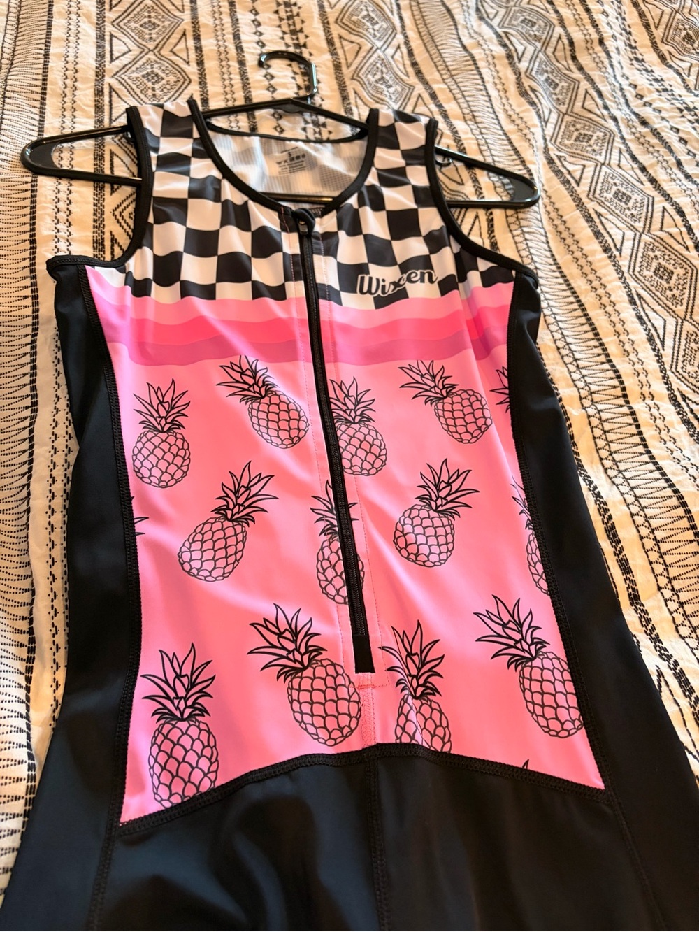 Pineapple checkerboard tri suit - Picture 2 of 5